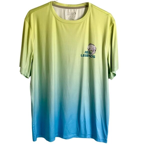 Reel Legends Lea Szymanski Mahi Fish Graphic Tee Shirt Men's Large NEW - Picture 2 of 9